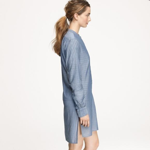 Nili Lotan Chambray Tunic Beach Dress Size Small - Picture 2 of 7